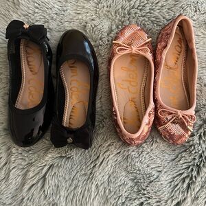 Brand new, never worn size 13 girls Sam Edelman ballet flats - sold as bundle